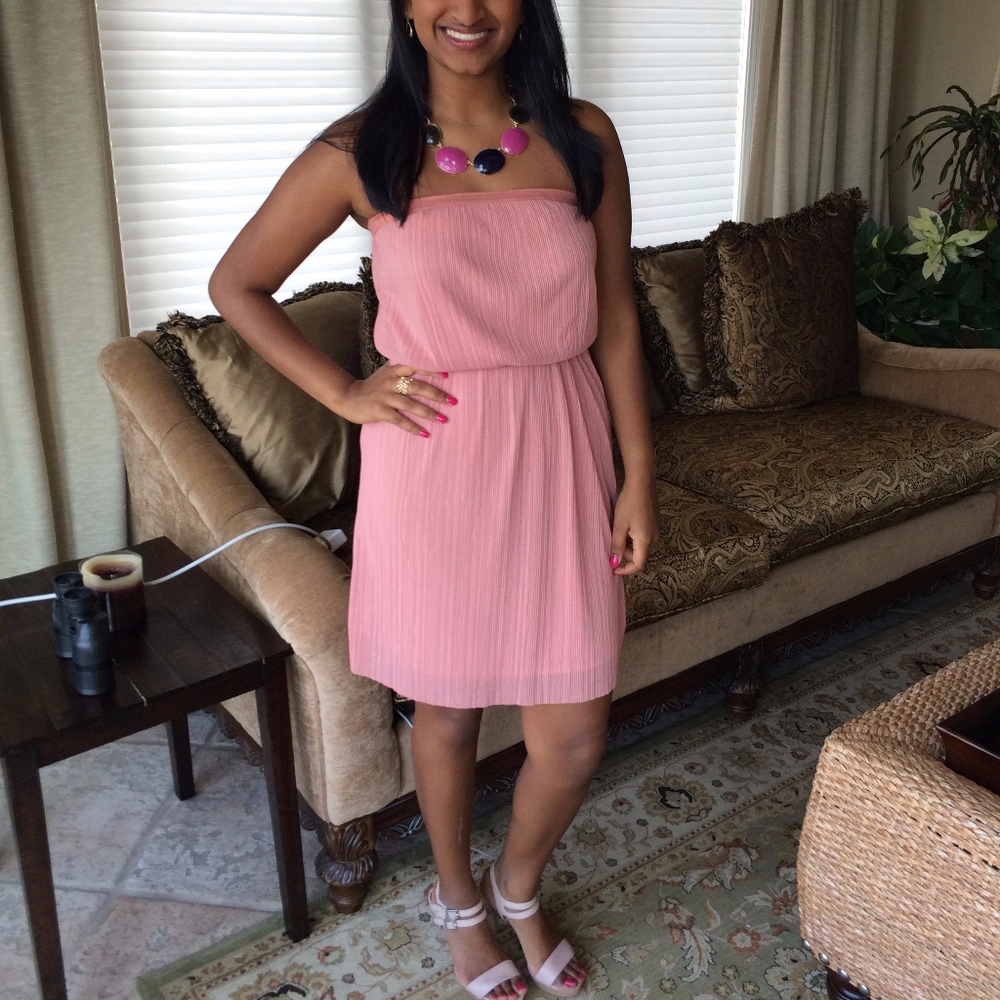 Strapless Blush Dress